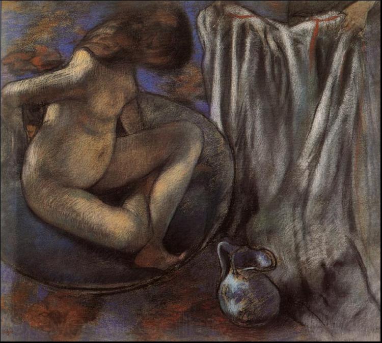 Edgar Degas Woman in the Tub Norge oil painting art